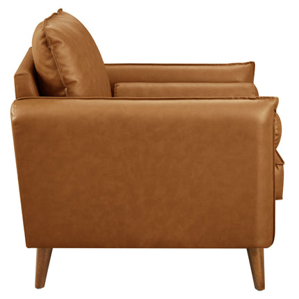 Modway EEI-6973 Revive Upholstered Vegan Leather Accent Armchair Modway
