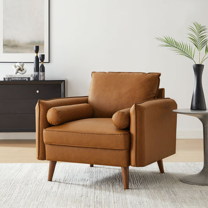 Modway EEI-6973 Revive Upholstered Vegan Leather Accent Armchair Modway