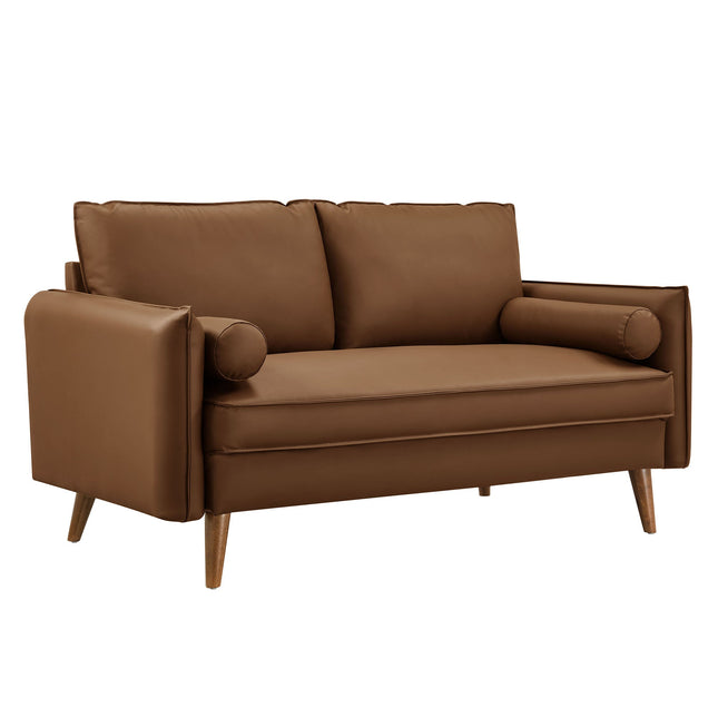 Modway EEI-6974 Revive Upholstered Vegan Leather Loveseat Modway