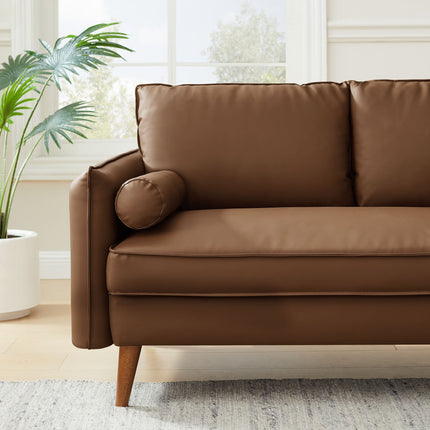 Modway EEI-6974 Revive Upholstered Vegan Leather Loveseat Modway