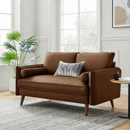 Modway EEI-6974 Revive Upholstered Vegan Leather Loveseat Modway
