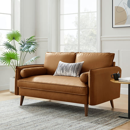 Modway EEI-6974 Revive Upholstered Vegan Leather Loveseat Modway