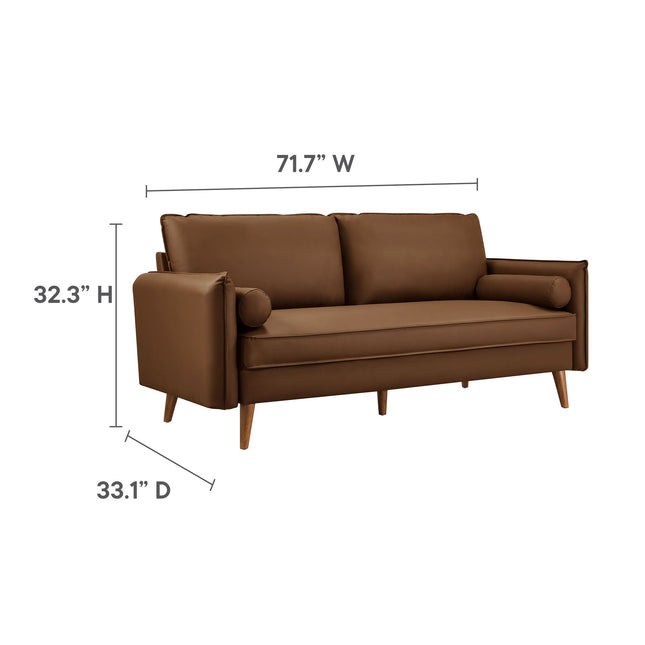 Modway EEI-6975 Revive Upholstered Vegan Leather Sofa Modway