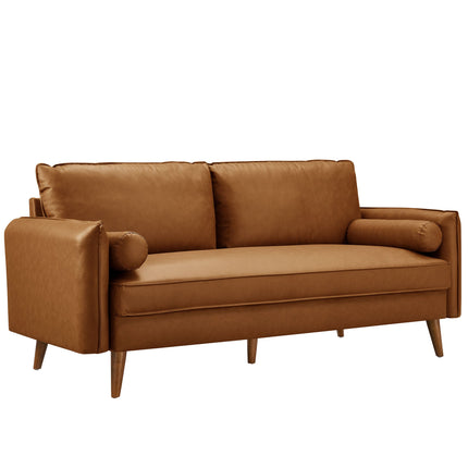 Modway EEI-6975 Revive Upholstered Vegan Leather Sofa Modway