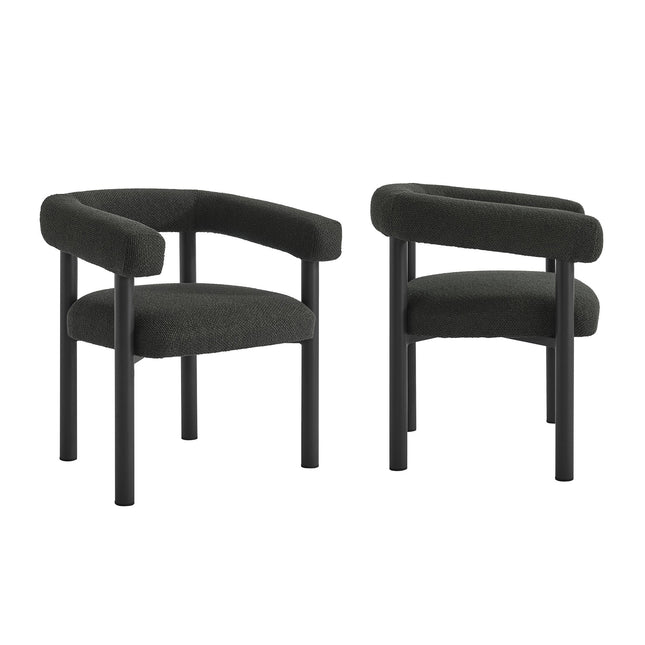 Modway EEI-6979 Nautica Outdoor Patio Aluminum Dining Armchairs Set of 2 Modway