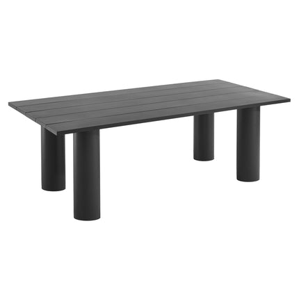 Modway EEI-7062 Nautica 7-Piece Rectangular Outdoor Patio Aluminum Dining Table and Chairs Set Modway