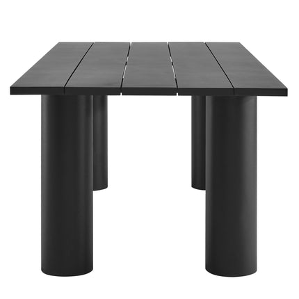 Modway EEI-6980 Nautica Outdoor Patio 87" Rectangular Aluminum Dining Table Modway