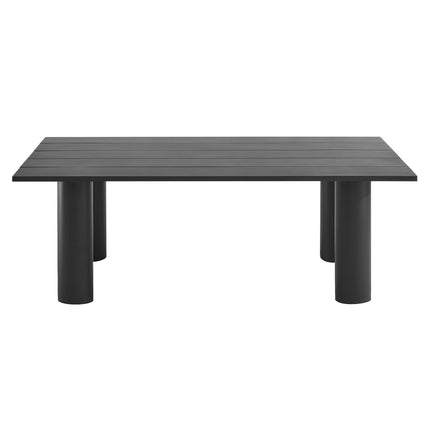 Modway EEI-6980 Nautica Outdoor Patio 87" Rectangular Aluminum Dining Table Modway