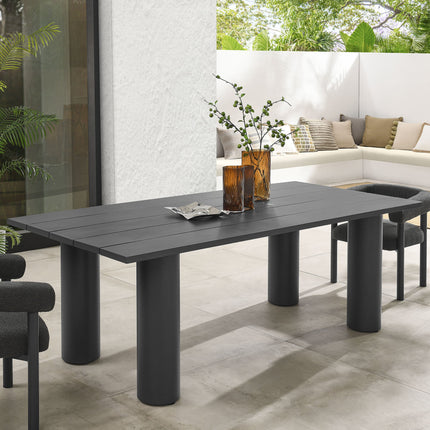 Modway EEI-6980 Nautica Outdoor Patio 87" Rectangular Aluminum Dining Table Modway