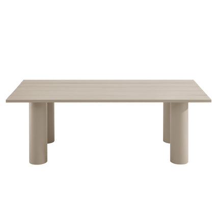 Modway EEI-6980 Nautica Outdoor Patio 87" Rectangular Aluminum Dining Table Modway