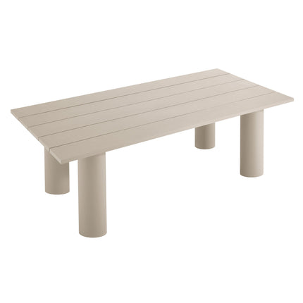 Modway EEI-6980 Nautica Outdoor Patio 87" Rectangular Aluminum Dining Table Modway