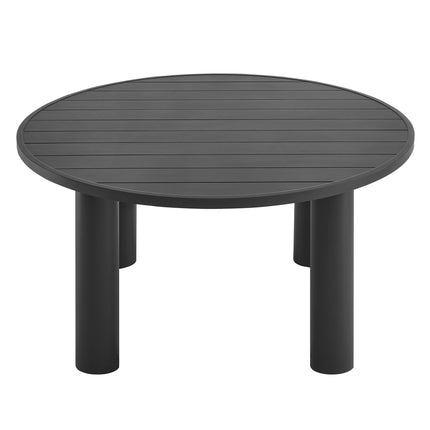 Modway EEI-6981 Nautica Outdoor Patio 60" Round Aluminum Dining Table Modway