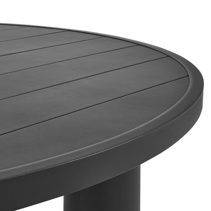 Modway EEI-6981 Nautica Outdoor Patio 60" Round Aluminum Dining Table Modway
