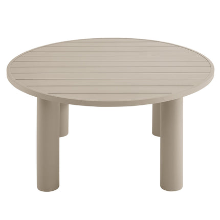 Modway EEI-7063 Nautica 5-Piece Round Outdoor Patio Aluminum Dining Table and Chairs Set Modway