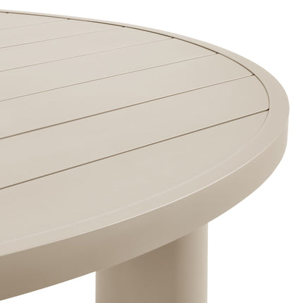 Modway EEI-6981 Nautica Outdoor Patio 60" Round Aluminum Dining Table Modway