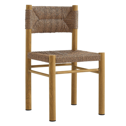 Modway EEI-6982 Parkland Outdoor Patio Rattan and Aluminum Dining Side Chairs Set of 2 Modway