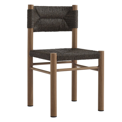 Modway EEI-6982 Parkland Outdoor Patio Rattan and Aluminum Dining Side Chairs Set of 2 Modway