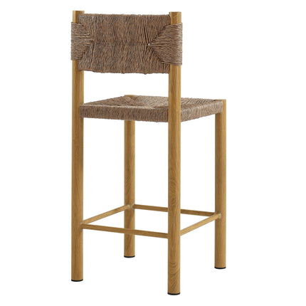 Modway EEI-6983 Parkland Outdoor Patio Rattan and Aluminum Counter Stools Set of 2 Modway