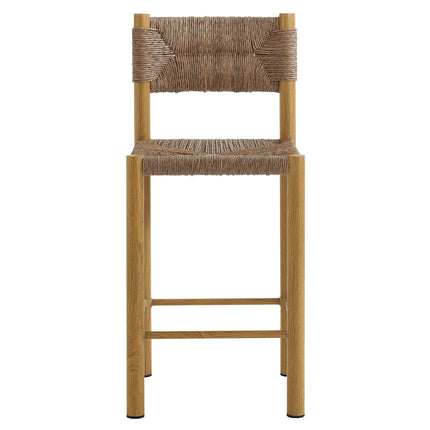 Modway EEI-6983 Parkland Outdoor Patio Rattan and Aluminum Counter Stools Set of 2 Modway