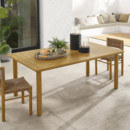 Modway EEI-6985 Parkland 76" Outdoor Patio Aluminum Dining Table Modway
