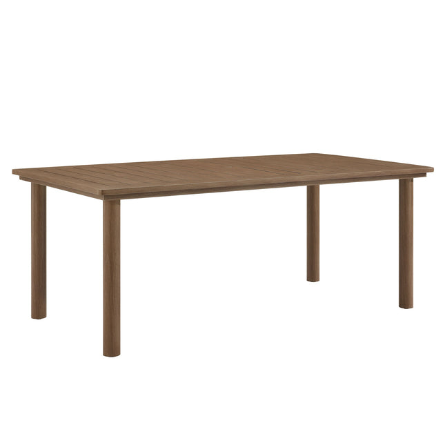 Modway EEI-6985 Parkland 76" Outdoor Patio Aluminum Dining Table Modway