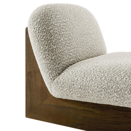 Modway EEI-6988 Loyal Boucle Fabric Accent Chair and Ottoman Set Modway