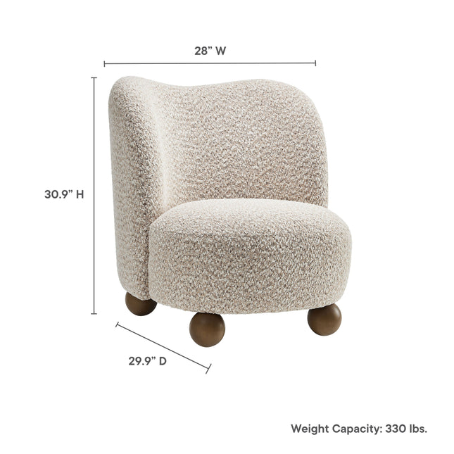 Modway EEI-6989 Monroe Boucle Fabric Accent Chair Modway