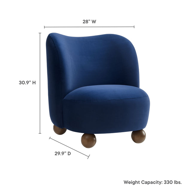 Modway EEI-6990 Monroe Performance Velvet Accent Chair Modway