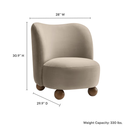 Modway EEI-6990 Monroe Performance Velvet Accent Chair Modway