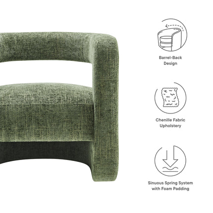 Modway EEI-6991 Jaylin Upholstered Chenille Accent Chair Modway