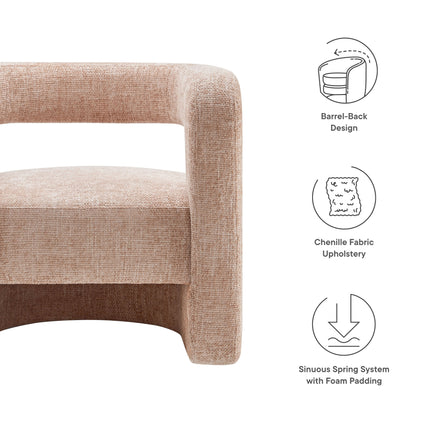 Modway EEI-6991 Jaylin Upholstered Chenille Accent Chair Modway