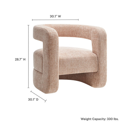 Modway EEI-6991 Jaylin Upholstered Chenille Accent Chair Modway