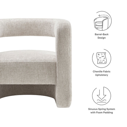 Modway EEI-6991 Jaylin Upholstered Chenille Accent Chair Modway