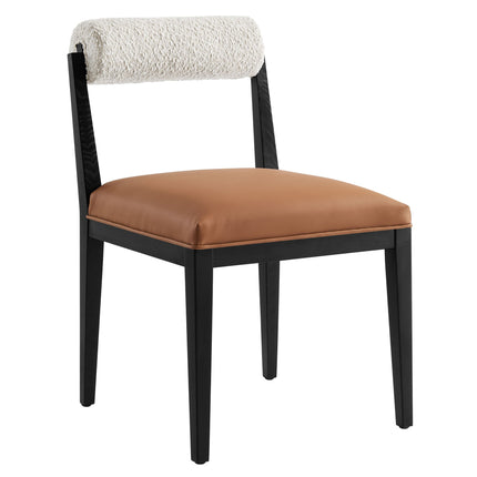 Modway EEI-6992 Kai Boucle and Vegan Leather Dining Chair Modway