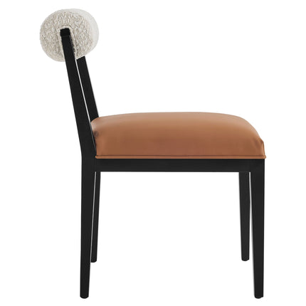Modway EEI-6992 Kai Boucle and Vegan Leather Dining Chair Modway