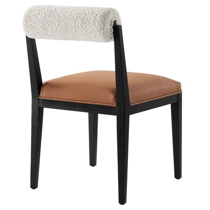 Modway EEI-6992 Kai Boucle and Vegan Leather Dining Chair Modway