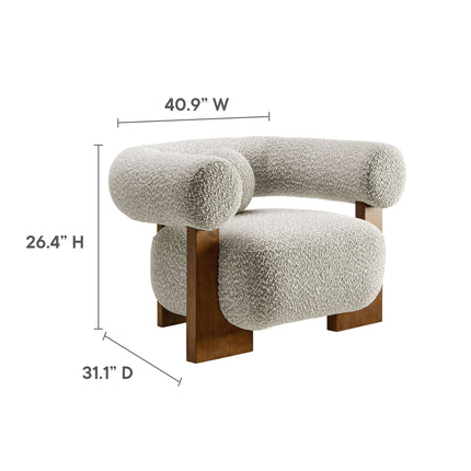 Modway EEI-6996 Jace Boucle Accent Chair Modway