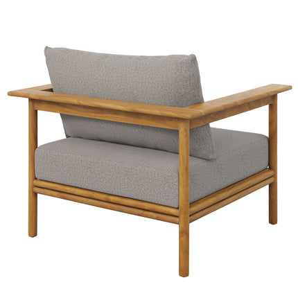 Modway EEI-7068 Wren Outdoor Patio Teak Wood Armchair Set of 2 Modway