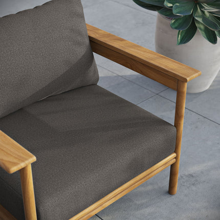 Modway EEI-7007 Wren Outdoor Patio Teak Wood Armchair Modway