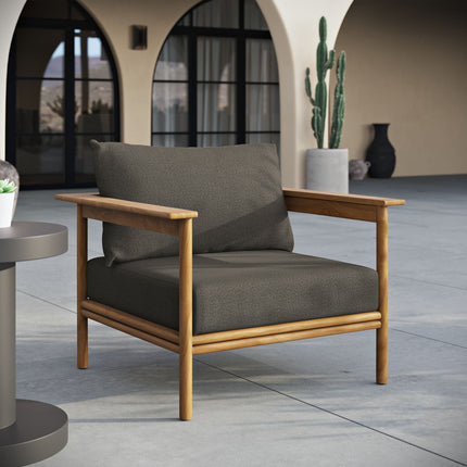 Modway EEI-7007 Wren Outdoor Patio Teak Wood Armchair Modway