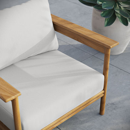 Modway EEI-7007 Wren Outdoor Patio Teak Wood Armchair Modway