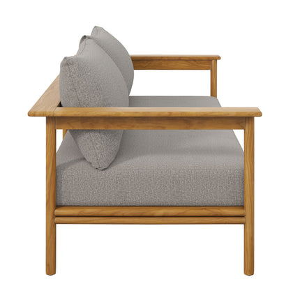 Modway EEI-7008 Wren Outdoor Patio Teak Wood Sofa Modway