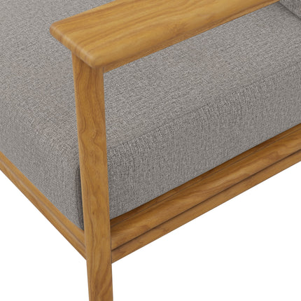 Modway EEI-7008 Wren Outdoor Patio Teak Wood Sofa Modway
