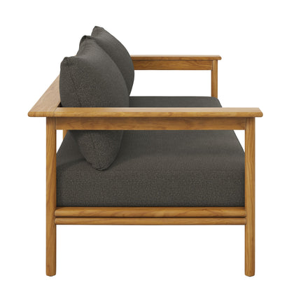 Modway EEI-7008 Wren Outdoor Patio Teak Wood Sofa Modway