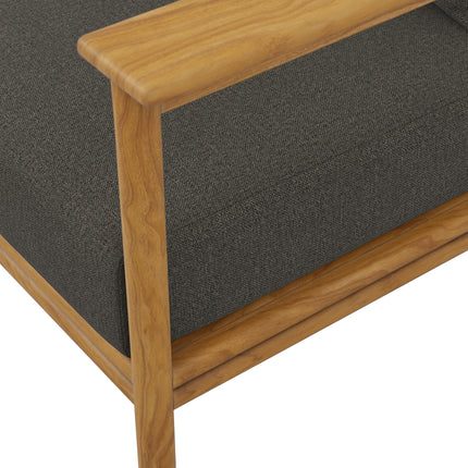 Modway EEI-7008 Wren Outdoor Patio Teak Wood Sofa Modway