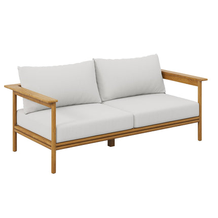 Modway EEI-7065 Wren 4-Piece Outdoor Patio Teak Wood Furniture Set Modway