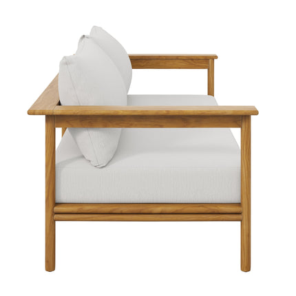 Modway EEI-7008 Wren Outdoor Patio Teak Wood Sofa Modway