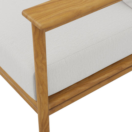 Modway EEI-7008 Wren Outdoor Patio Teak Wood Sofa Modway