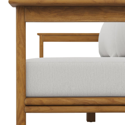 Modway EEI-7008 Wren Outdoor Patio Teak Wood Sofa Modway