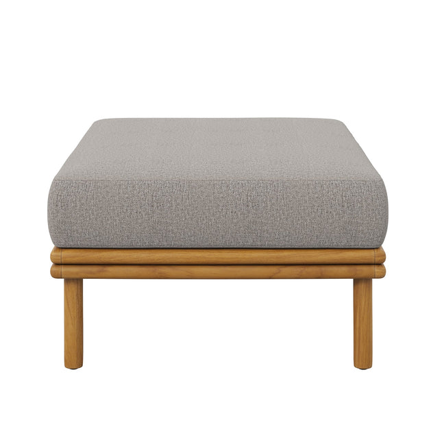 Modway EEI-7009 Wren Outdoor Patio Teak Wood Ottoman Modway
